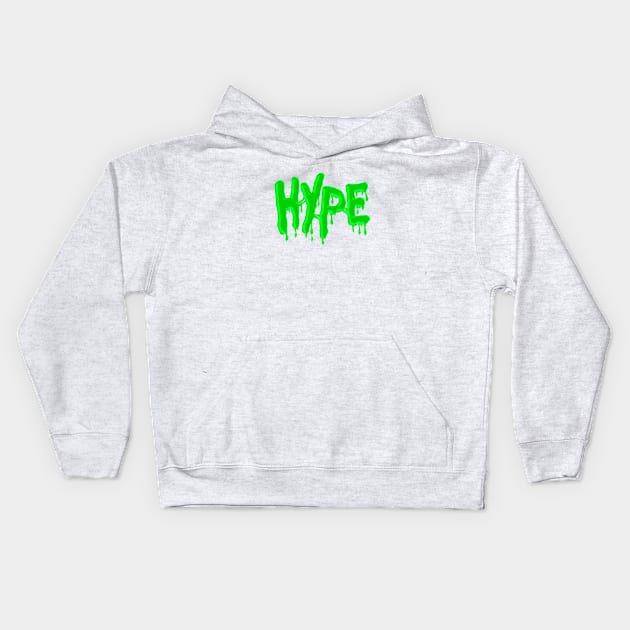 Melting Hype Neon Kids Hoodie by yogisnanda